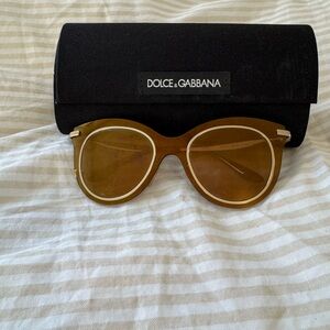 Dolce & Gabbana mirrored cat eye sunglasses